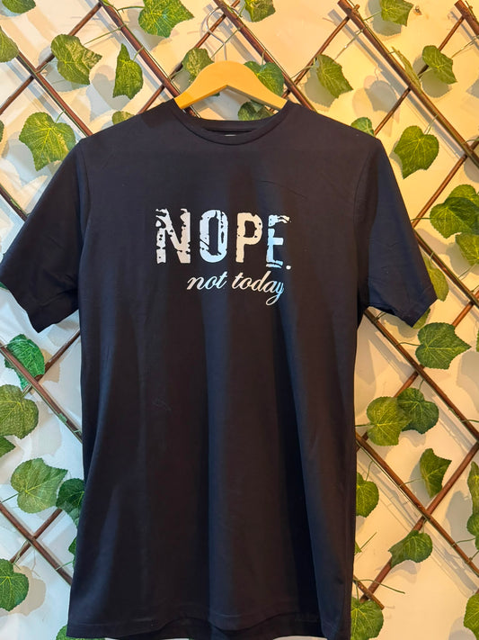 Nishaan NOPE "Not Today" Minimalist Oversized Tee